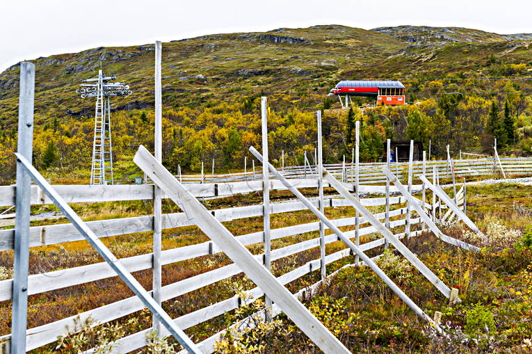 autumn, autumn colours, autumn landscape, fence, Jamtland, landscapes, lift, mountain, nature, snskrmar, snstaket