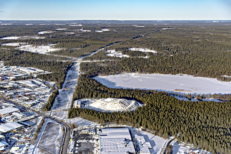 aerial photo, aerial photo, aerial photos, aerial photos, drone aerial, drnarfoto, installations, Jamtland, Ostersund, renhllning, snhg, snrjning, sntipp, sntippen, stder, tipp, winter