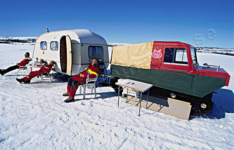 camping, caravan, trailer, communication, motor sports, snow vehicle, snvessla, spring, vacation, winter, ventyr