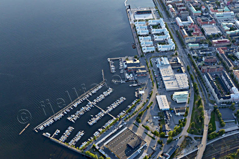 aerial photo, aerial photo, aerial photos, aerial photos, drone aerial, drnarfoto, gsthamn, Lulea, North Bothnia, small-boat harbour, stder, summer, Sdra hamnen