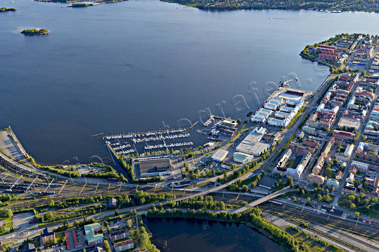 aerial photo, aerial photo, aerial photos, aerial photos, drone aerial, drnarfoto, gsthamn, Lulea, North Bothnia, small-boat harbour, stder, summer, Sdra hamnen