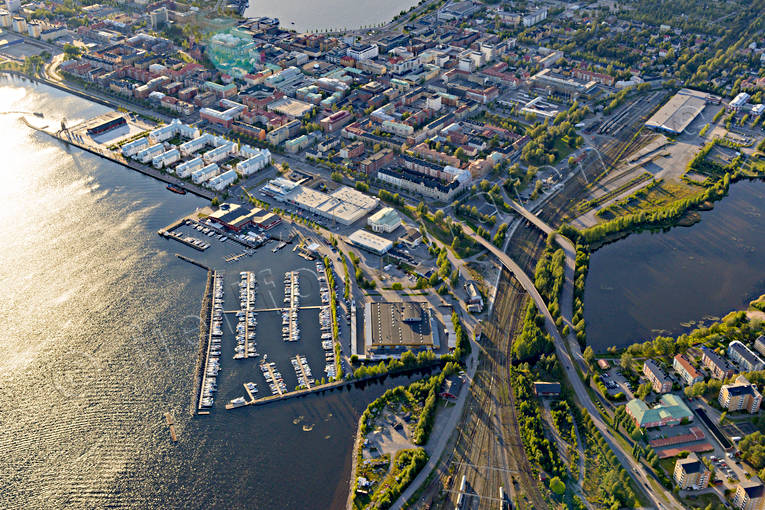 aerial photo, aerial photo, aerial photos, aerial photos, drone aerial, drnarfoto, gsthamn, Lulea, North Bothnia, small-boat harbour, stder, summer, Sdra hamnen