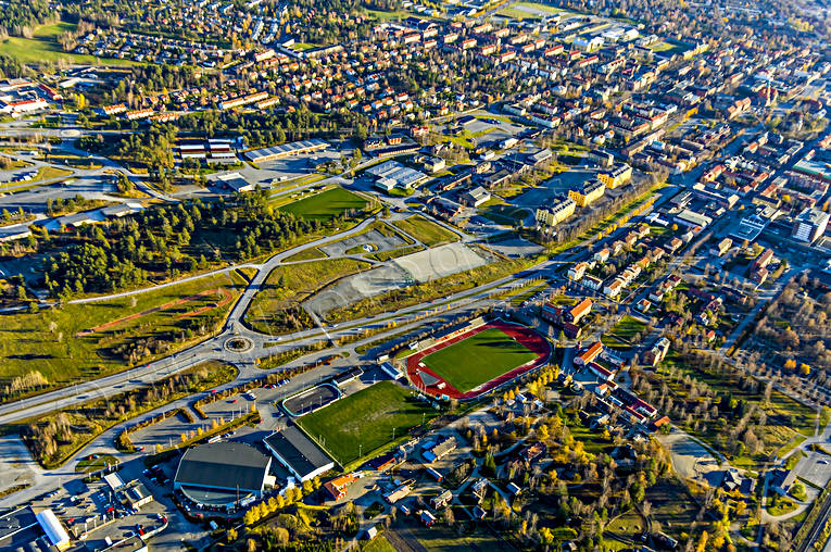 aerial photo, aerial photo, aerial photos, aerial photos, autumn, drone aerial, drnarfoto, i5, idrottsplan, Jamtland, Ostersund, Stadsdel Norr, stder