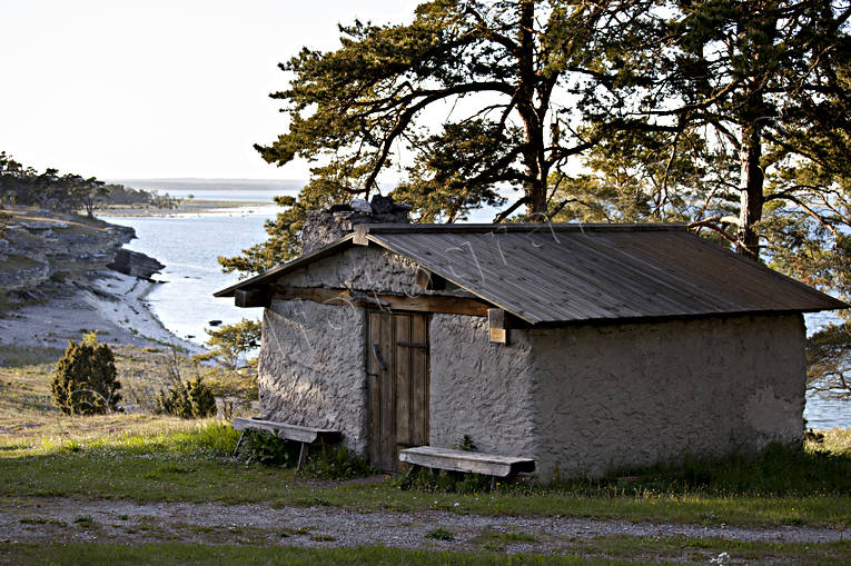 antiquity, buildings, coast, culture, fishing cabin, Furillen, Gotland, havsband, house, Kartu, Kartviken, old, shop, stenbod