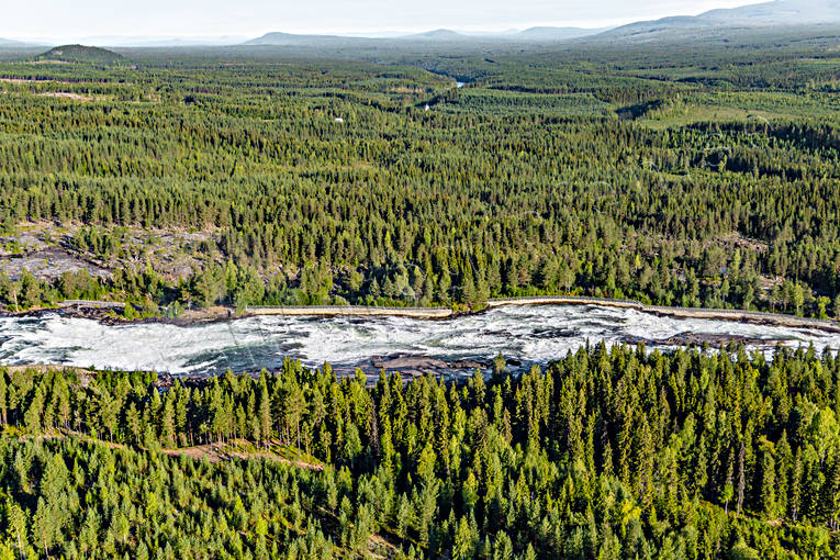 aerial photo, aerial photo, aerial photos, aerial photos, attractions, drone aerial, drnarfoto, fall, hotell, installations, landscapes, North Bothnia, Pite river, rapids, Storforsen, stream, turistattraktion, Varjisn, water fall