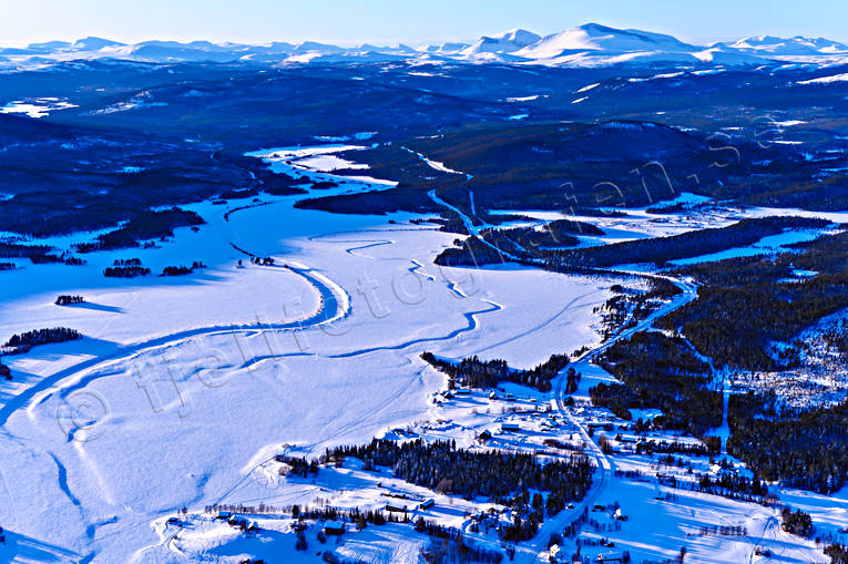 aerial photo, aerial photo, aerial photos, aerial photos, drone aerial, drnarfoto, Great Lake, Helags, Herjedalen, landscapes, Ljungan, Ljungdalen, mountain pictures, Storsj, Tandn, winter