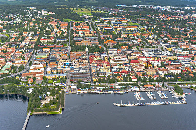 aerial photo, aerial photo, aerial photos, aerial photos, Badhusparken, boat harbour, boat harbour, centre, city, drone aerial, drnarfoto, festival, harbour, Jamtland, Ostersund, park, port, small-boat harbour, Storsjoyran, Storsj, stder, Yran