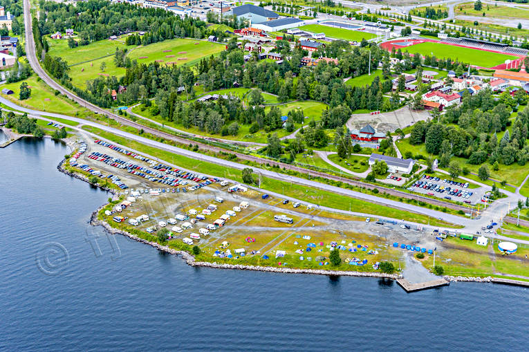 aerial photo, aerial photo, aerial photos, aerial photos, camping, city, drone aerial, drönarfoto, festival, Jamtland, Jamtli, Ostersund, pitch, Storsjoyran, Storsjö, städer, Yran