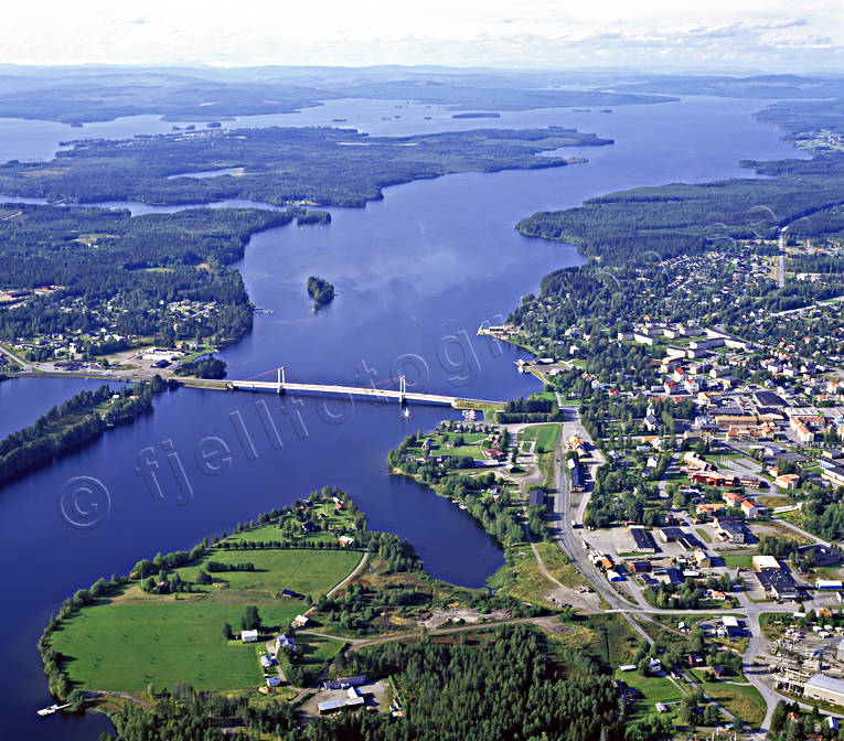 aerial photo, aerial photo, aerial photos, aerial photos, bridge, drone aerial, drönarfoto, Jamtland, samhällen, Stroms Vattudal, Stromsund bridge, Strömsund, Vattudalen
