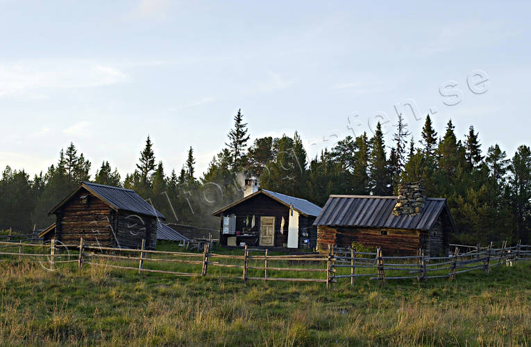 cabins, cabins, hill farms, mountain farms, Jamtland, mountain farm, summer cottage, summer farm pasture, stra Galbodarna
