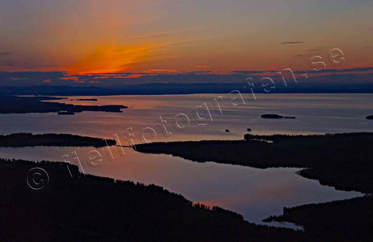 aerial photo, aerial photo, aerial photos, aerial photos, drone aerial, drnarfoto, Great Lake, Jamtland, landscapes, midnight, midnight sun, night, sky, summer, summer night, summer sky