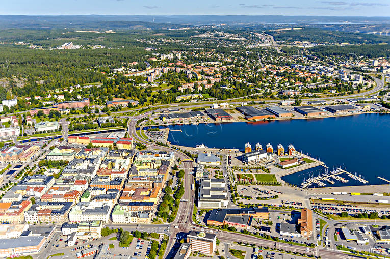 aerial photo, aerial photo, aerial photos, aerial photos, drone aerial, drnarfoto, harbour, industristad, landscapes, Medelpad, small-boat harbour, stder, summer, Sundsvall, Sundsvallsfjrden, stermalm