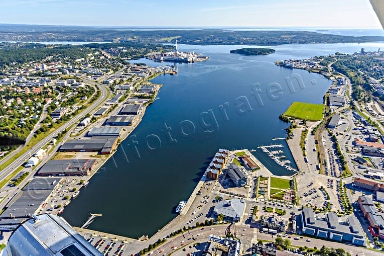 aerial photo, aerial photo, aerial photos, aerial photos, drone aerial, drönarfoto, harbour, landscapes, Medelpad, port quay, small-boat harbour, städer, summer, Sundsvall, Sundsvallsfjärden