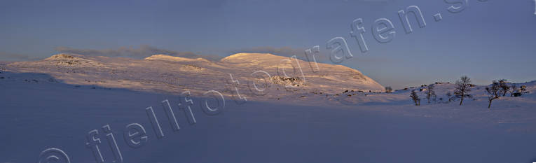 Hytt lake, Jamtland, landscapes, mountain, mountain, panorama, panorama pictures, snow, sun, winter