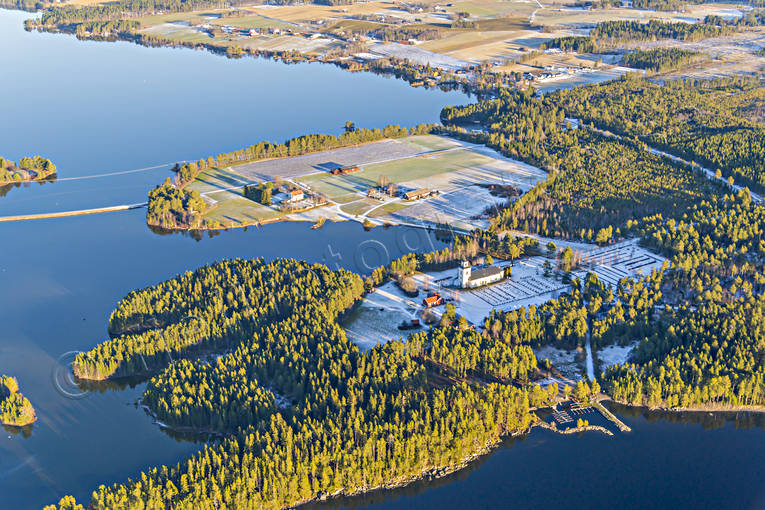 aerial photo, aerial photo, aerial photos, aerial photos, autumn, buildings, church, churches, drone aerial, drnarfoto, Great Lake, Jamtland, landscapes, Sunne