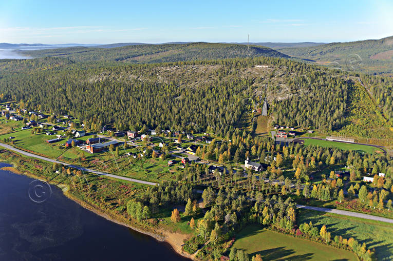 aerial photo, aerial photo, aerial photos, aerial photos, autumn, drone aerial, drönarfoto, landscapes, North Bothnia, samhällen, Svanstein