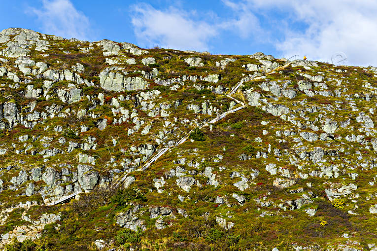 autumn, installations, Jamtland, landscapes, mountain, precipice  steep, slingrar, stone, Svartberget, trappor