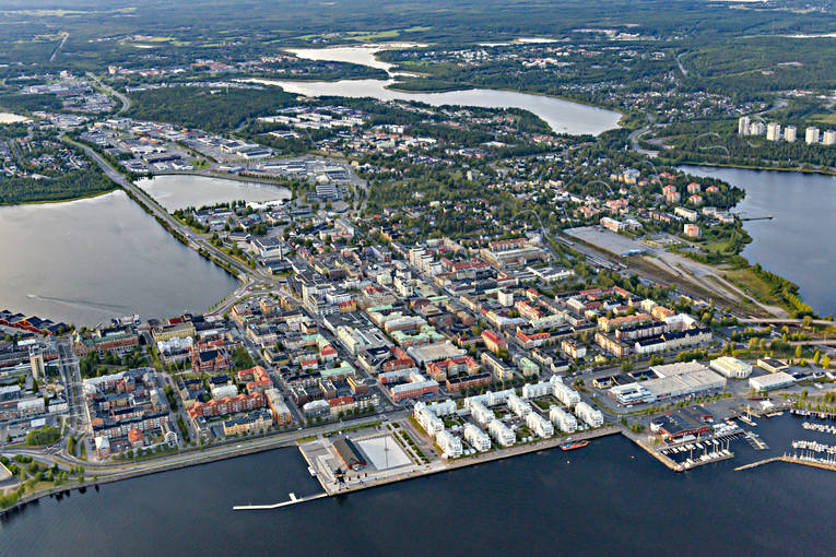 aerial photo, aerial photo, aerial photos, aerial photos, drone aerial, drnarfoto, Lulea, North Bothnia, stder, summer, Sdra hamnen