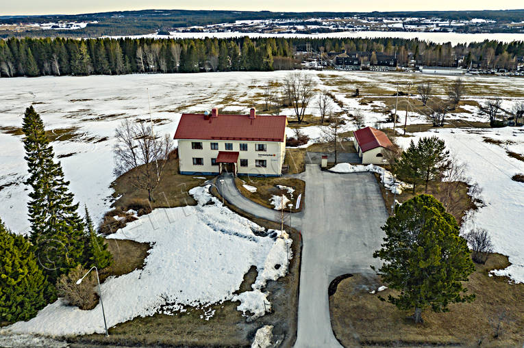 aerial photo, aerial photo, aerial photos, aerial photos, Brunflo, buildings, drone aerial, drnarbild, drnarfoto, Jamtland, landscapes, pastorat, samhllen, spring, Svenska kyrkan