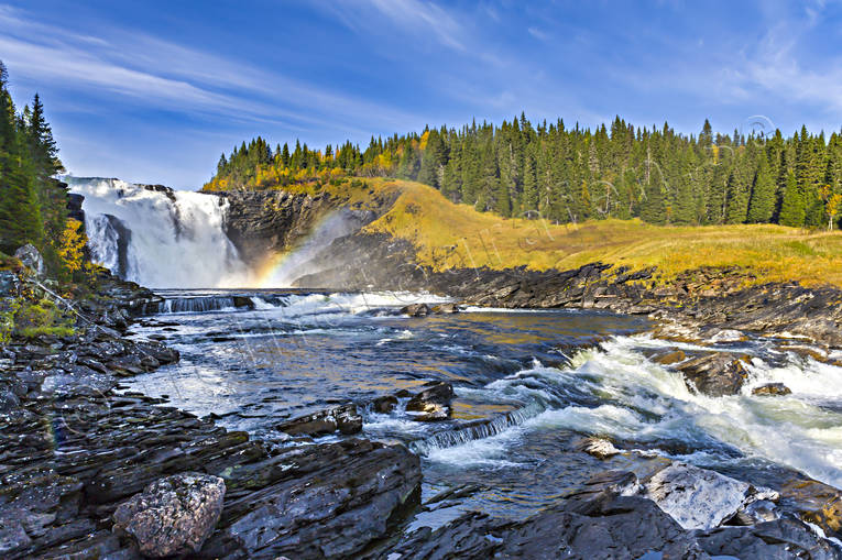 attractions, autumn, autumn colours, autumn leaves, Jamtland, landscapes, stream, tannforsen, vatten, water fall, watercourse