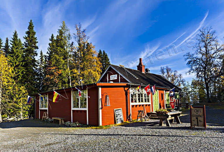 attractions, buildings, cafe, house, installations, Jamtland, restaturang, tannforsen, tourist station, water fall