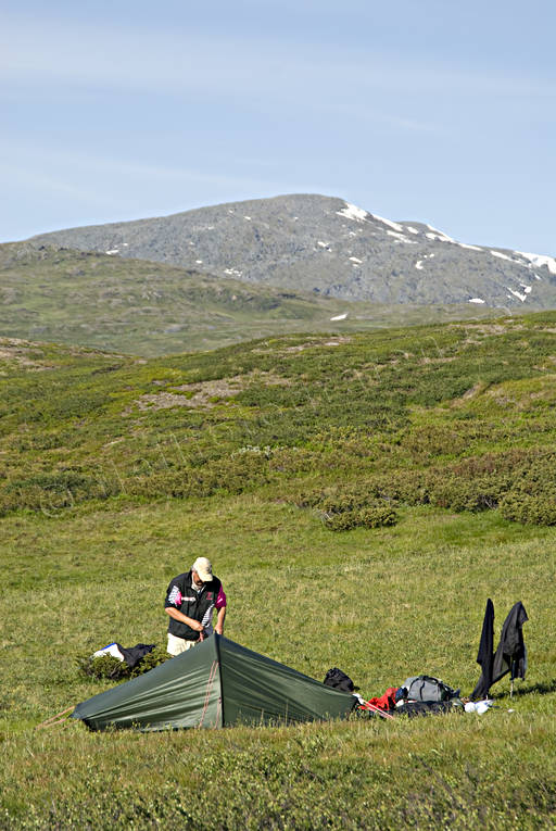 alpine hiking, national park, Padjelanta, summer, tent, tent camp, äventyr
