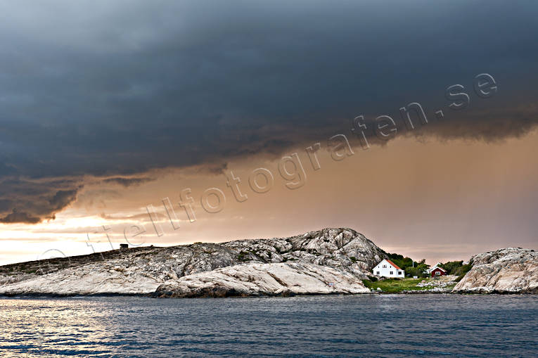 Bohuslän, cloud, coast, cumulonimbus cloud, cumulunimbusmoln, landscapes, nature, sea, seasons, sky, summer, sunset, thunder, thunder cloud, thunderstorm