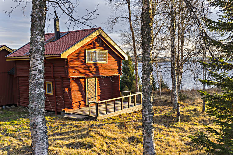 autumn, buildings, cabins, cottage, Jamtland, log-cabin, timber cabin