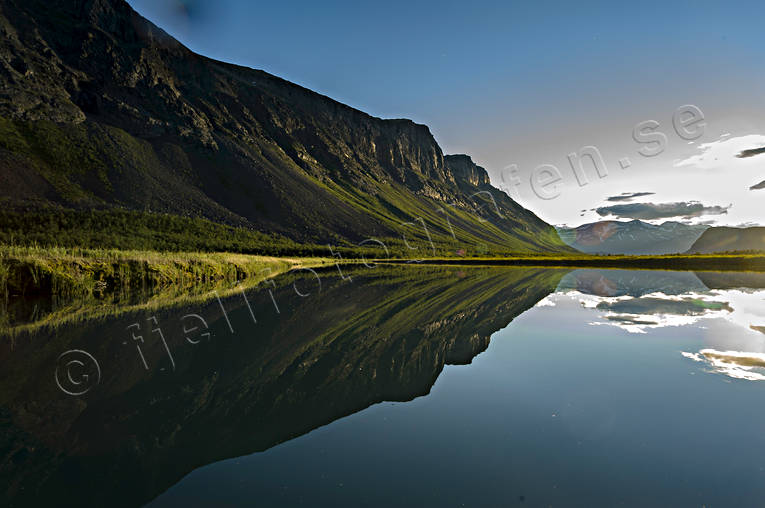 landscapes, Lapland, mountain, mountain slope, national park, Rapa Valley, Sarek, summer, summer night, Tjahkelij