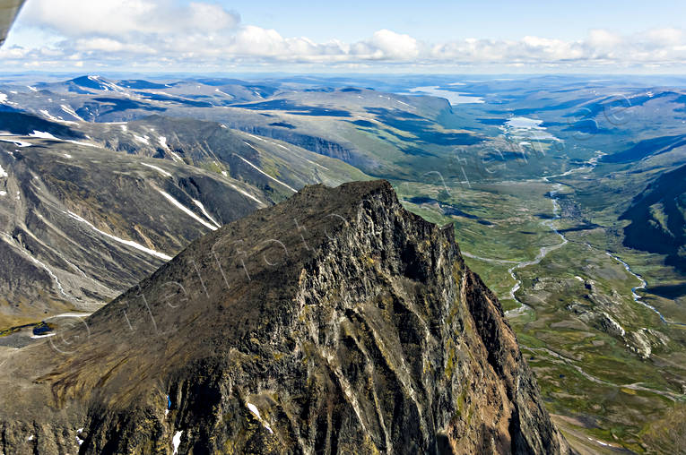 aerial photo, aerial photo, aerial photos, aerial photos, drone aerial, drnarfoto, Kebnekaise, Ladtjovagge, landscapes, Lapland, summer, Tolpagorni