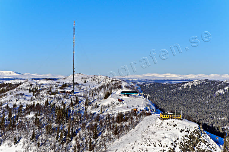 aerial photo, aerial photo, aerial photos, aerial photos, drone aerial, drnarfoto, Funasdalen, Funasdalsberget, Herjedalen, landscapes, mast, radio mast, samhllen, top cottage, winter
