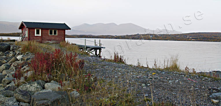 Abisko, autumn, boat harbour, landscapes, Lapland, Torne Trsk, Vakketjakka