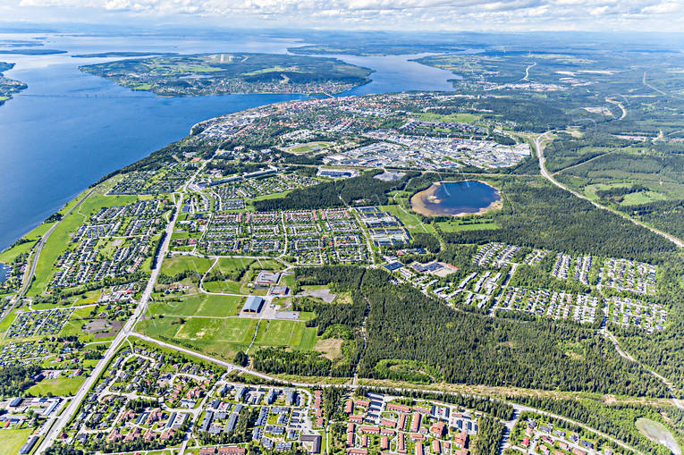 aerial photo, aerial photo, aerial photos, aerial photos, drone aerial, drönarfoto, Froson, Jamtland, Lillsjön, Ostersund, städer, Torvalla