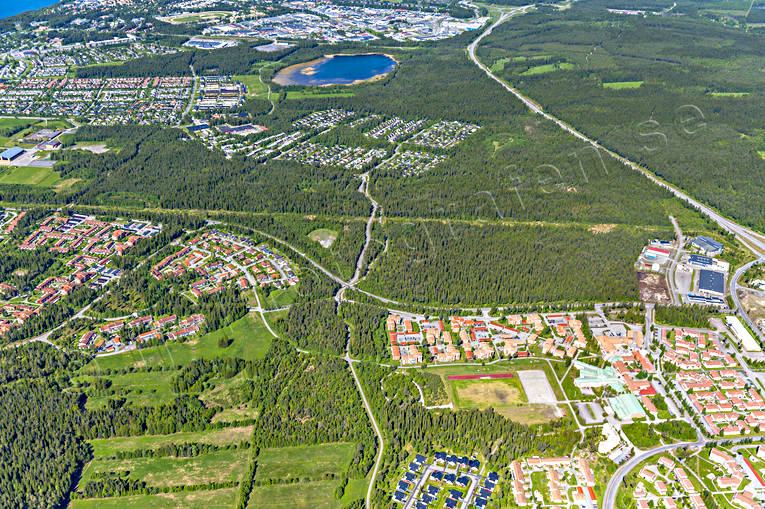 aerial photo, aerial photo, aerial photos, aerial photos, drone aerial, drönarfoto, Jamtland, Lillsjön, Odensala, Ostersund, städer, summer, Torvalla