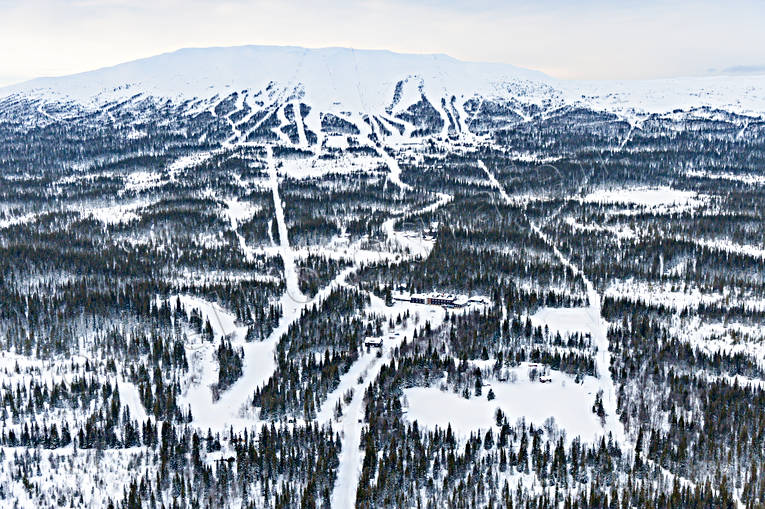 aerial photo, aerial photo, aerial photos, aerial photos, drone aerial, drnarfoto, installations, Jamtland, journeys down, landscapes, ski resort, ski resort, ski slopes, Trillevallen, winter