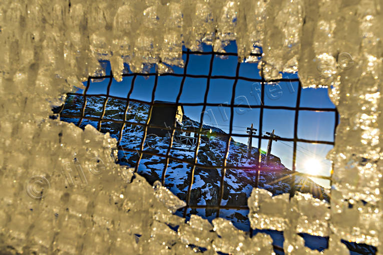 Areskutan, autumn, galler, ice, Jamtland, landscapes, lift, morning sun, nedisad, sunrise, Tusenmetersliften