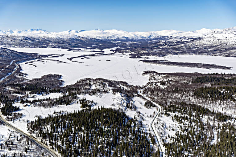 aerial photo, aerial photo, aerial photos, aerial photos, drone aerial, drönarfoto, Konäset, Laisholm, landscapes, Lapland, Ume river, Västansjön, winter
