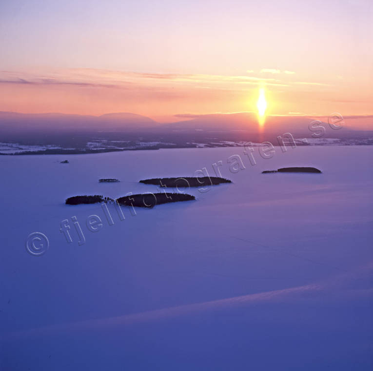 aerial photo, aerial photo, aerial photos, aerial photos, drone aerial, drnarfoto, Great Lake, Jamtland, landscapes, sunset, Utarna, winter, winter landscape