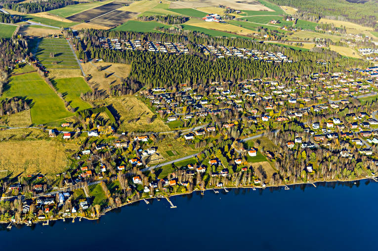aerial photo, aerial photo, aerial photos, aerial photos, autumn, drone aerial, drönarfoto, Froson, Jamtland, Ostersund, städer, valla