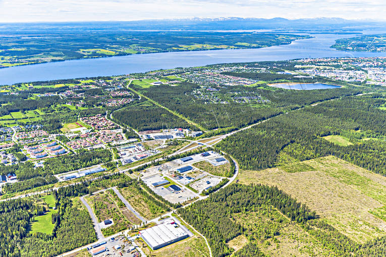 aerial photo, aerial photo, aerial photos, aerial photos, drone aerial, drönarfoto, Jamtland, Ostersund, städer, summer, Torvalla, Verksmon