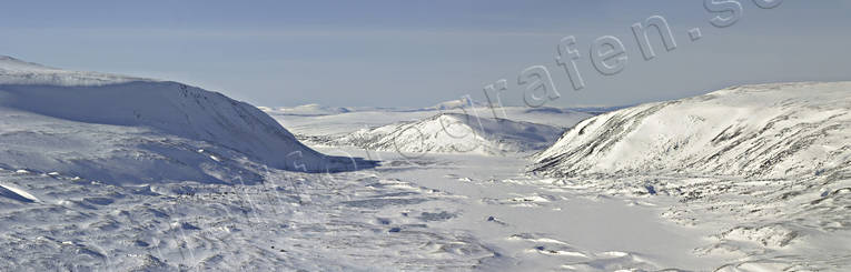 aerial photo, aerial photo, aerial photos, aerial photos, Areskutan, Dorrsjoarna, drone aerial, drnarfoto, Jamtland, landscapes, mountain, mountain valley, panorama, panorama pictures, winter