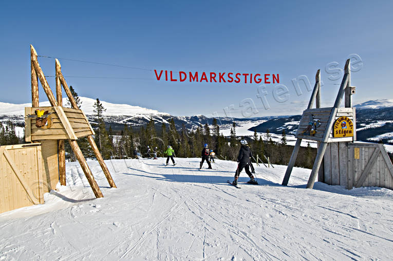 Are, Are valley, down-hill running, playtime, skier, skiing, sport, Tegefjll, vildmarksstigen, winter