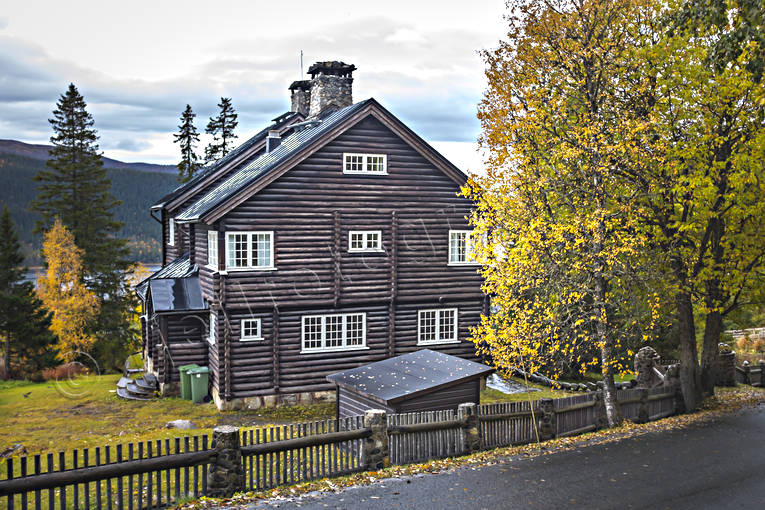 autumn, buildings, cabins, farms, house, Jamtland, läkarvillan, timber hut, timbered, villa jamtbol