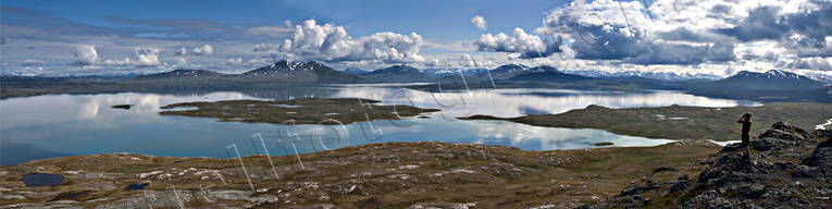 alpine, lake, landscapes, Lapland, mountain, mountains, national park, Padjelanta, Sarek, Sarekfjll, summer, top, Unna-Tuki, view, Virihaure