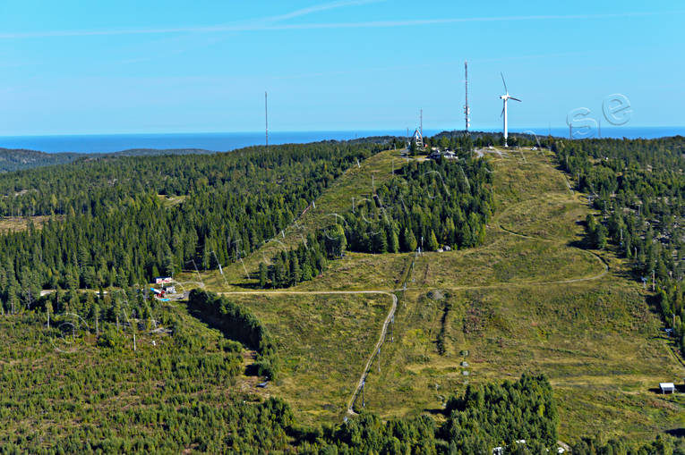 aerial photo, aerial photo, aerial photos, aerial photos, Angermanland, drone aerial, drnarfoto, Hrnsand, journeys down, landscapes, ski-slope, skiing, slalom slope, summer, Vrdkasen, wind power plants