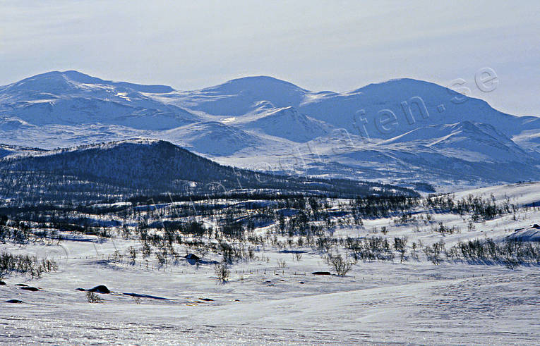 landscapes, Lapland, mountain, Vstra Fjllfjllen, winter