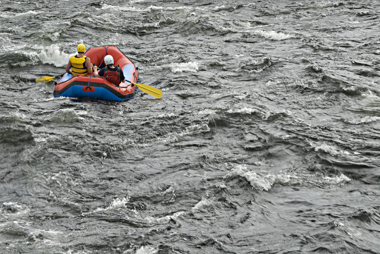 boat, excitement, Pite river, rubber boat, stream, summer, tube, paddle, water sports, white-water rafting, ventyr