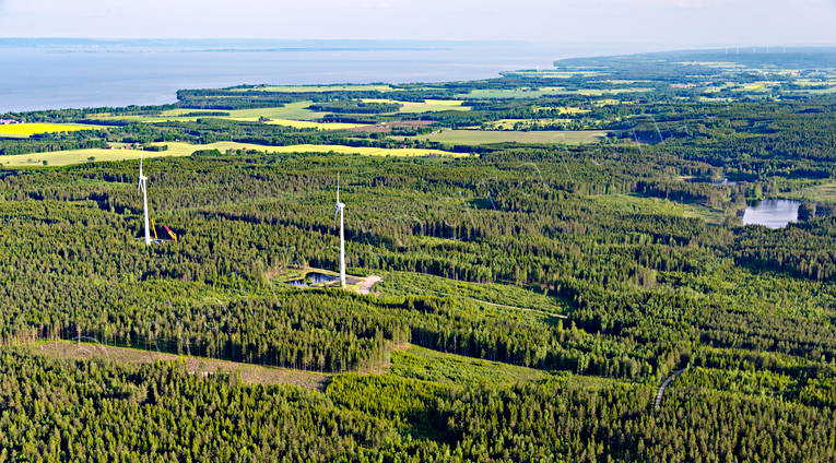 aerial photo, aerial photo, aerial photos, aerial photos, drone aerial, drnarfoto, kulturlandskap, landscapes, summer, vindsnurror, Vstergtland, wind power plants