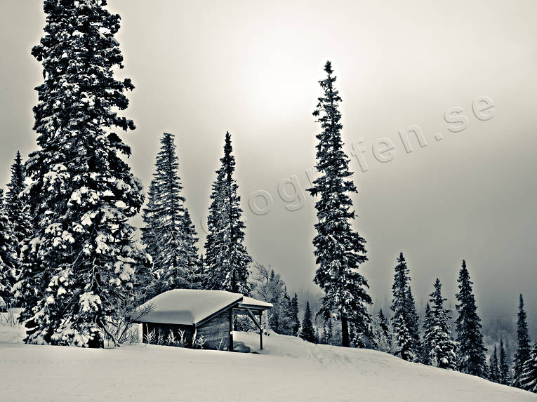 cabins, Jamtland, landscapes, seasons, windshield, winter