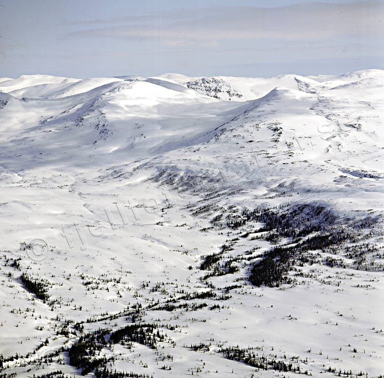 aerial photo, aerial photo, aerial photos, aerial photos, drone aerial, drnarfoto, Jamtland, landscapes, mountain, Skackerfjallen, winter, winter landscape